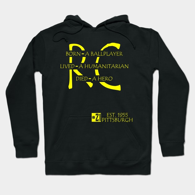 Roberto Clemente Hoodie by Pastime Pros